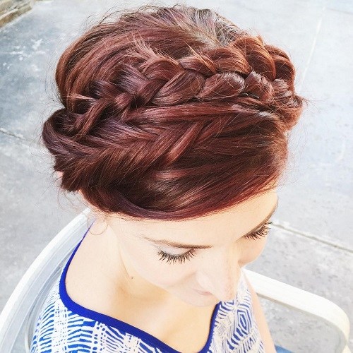 20 Lovely Milkmaid Braid Hairstyle Designs