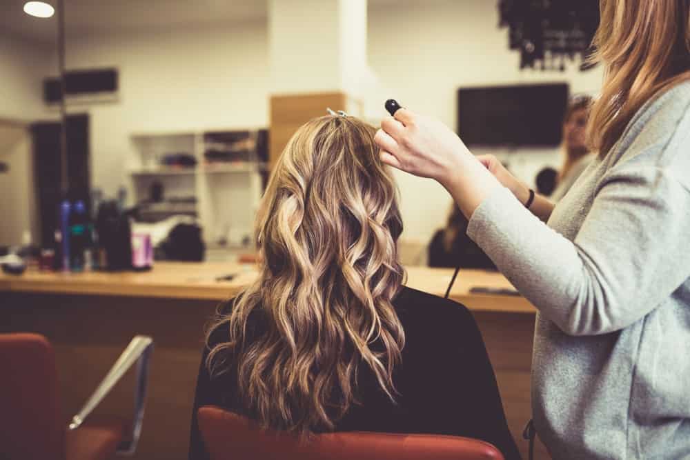 A Woman at a Salon for a Hair dye