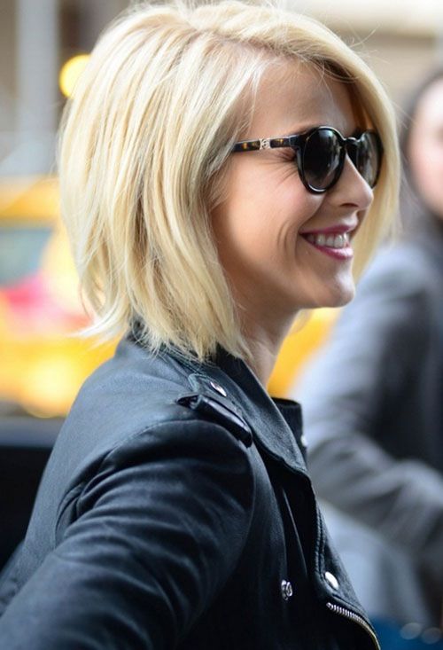 Celebrity Short Angled Bob Haircut