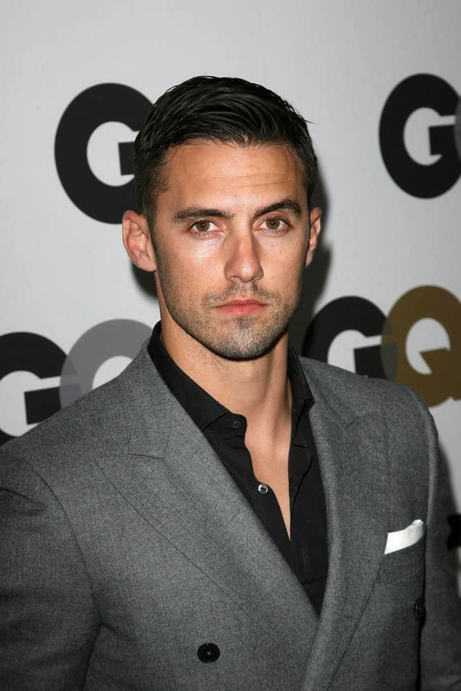 The actor opted for a sleek side-swept at the GQ 2010 "Men Of The Year" Party held at Chateau Marmont, West Hollywood on November 17, 2010.