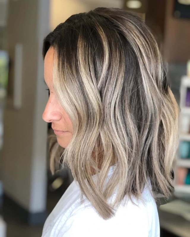 9 Lovely Lob Haircuts with Balayage