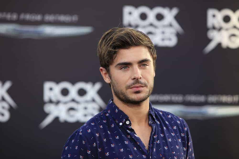 Zac Efron looked romantic in his short hairdo with swept up quiff during the "Rock of Ages" premiere at the Grauman's Chinese Theater in  LA on June 8, 2012.