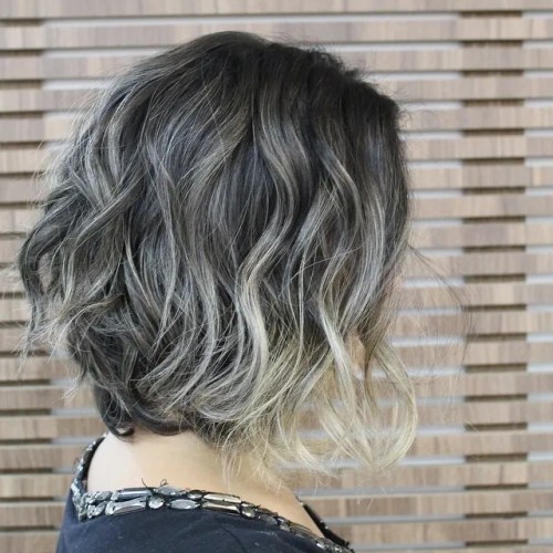 trendy soft wavy messy bob haircut