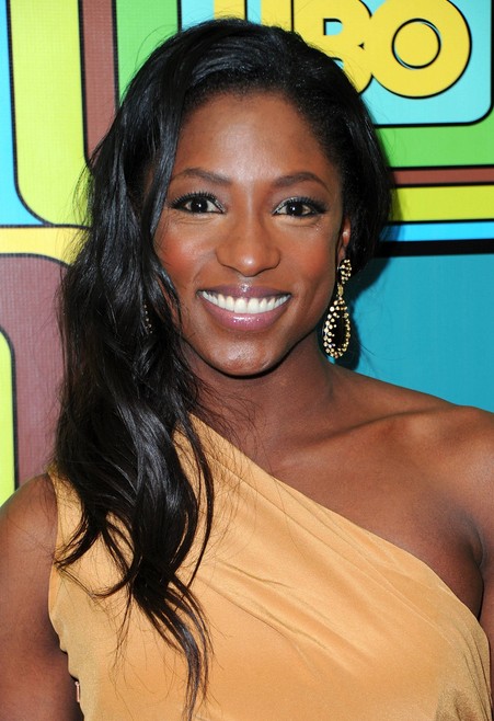 Rutina Wesley Long Black Wavy Hairstyle for Prom 2014