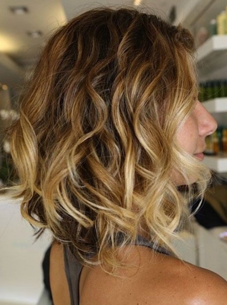 Curly Ombre Bob Hairstyle