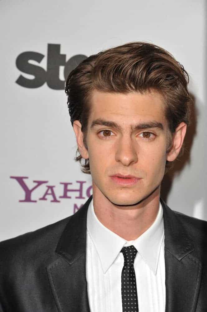 Andrew Garfield with his combed over look at the 14th Annual Hollywood Awards Gala on October 25, 2010 in Beverly Hills, CA.