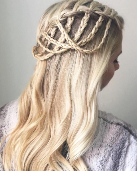 Stylish Waterfall Braid