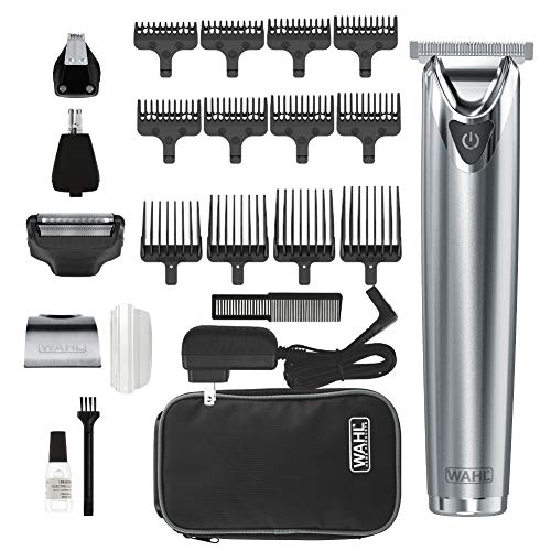 Wahl Stainless Steel Lithium Ion 2.0+ Slate Beard Trimmer for Men - Electric Shaver