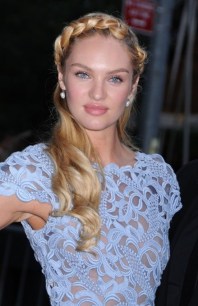 Candice Swanepoel Heidi Braided Updo 2013