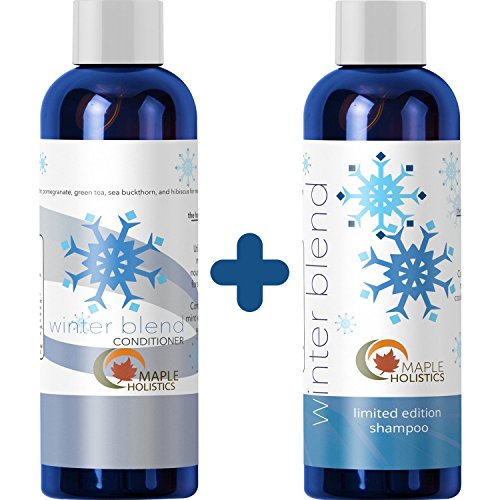 Natural Mint Shampoo and Conditioner Set for Women and Men with Pure Essential Oils for a Healthy Scalp Jojoba and Argan Oil Moisturizers Strengthen Dry Damaged Hair Reduce Frizz Promote Hair Growth