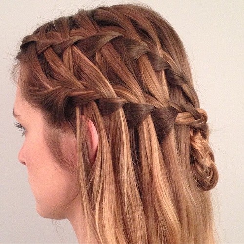 20 Ultra-pretty Waterfall Hairstyles