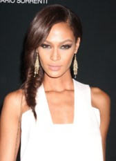 Joan Smalls Inverted French Braid for Long Hair