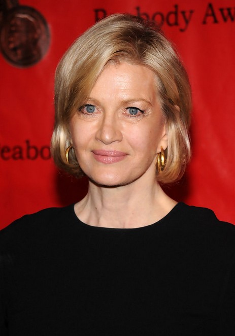 Diane Sawyer Short Bob Hairstyle for Old Women