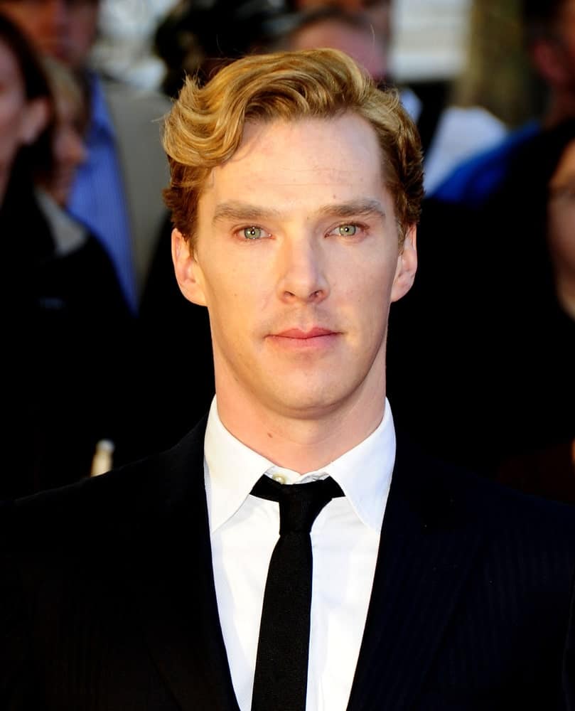 The actor opted for a wavy side-swept hairstyle at the premiere of the film Tinker, Tailor, Soldier, Spy held at the BFI South Bank theatre on September 13, 2011.