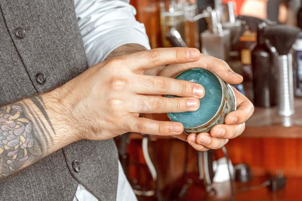 Hand in a gel jar.