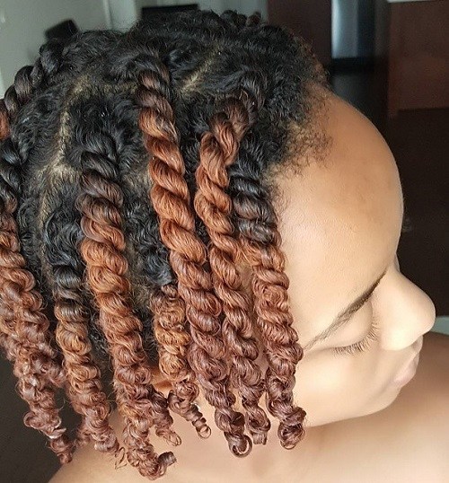 Highlighted Kinky Twists