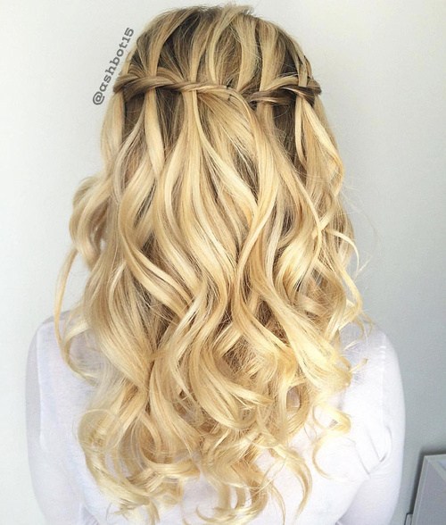 20 Ultra-pretty Waterfall Hairstyles