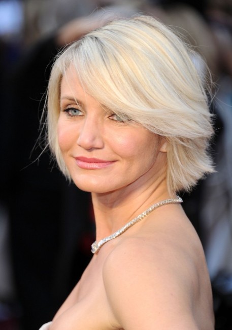 Cameron Diaz Short Blonde Bob Hairstyle