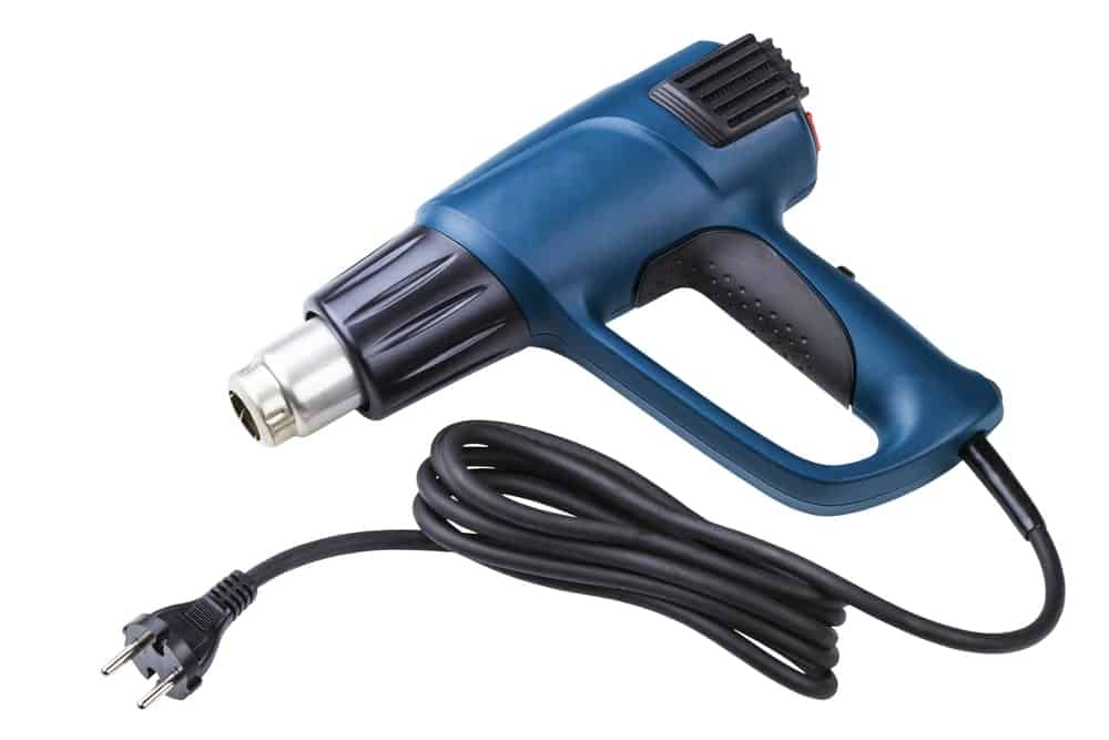 Heat Gun Vs Hair Dryer. An image of a regular navy blue heat gun.