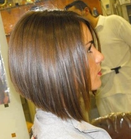 Cute inverted bob cut