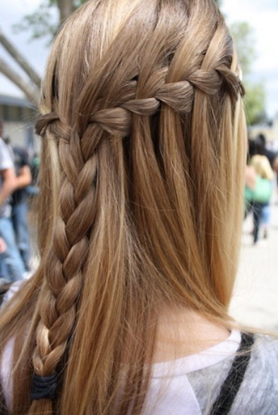 Waterfall Braid for Girls