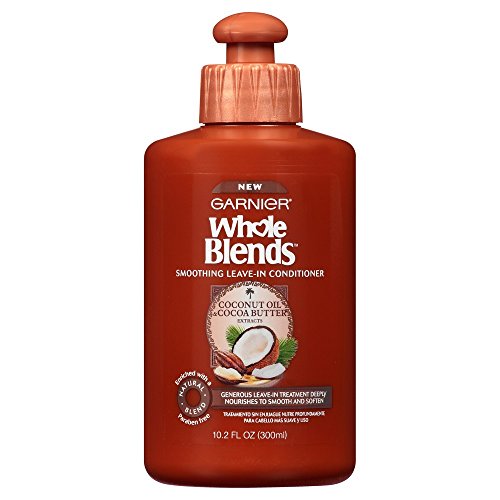 Garnier Whole Blends Smoothing Leave-in Conditioner, Coconut Oil & Cocoa Butter 10.2 oz