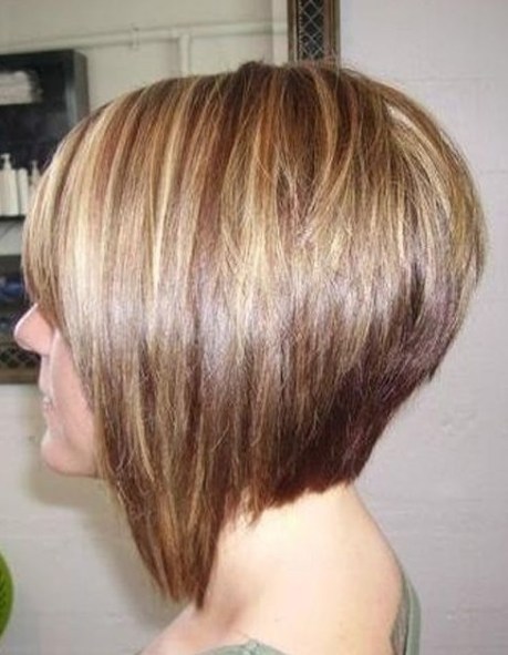 Bob Hair - Side View of Graduated Bob Hairstyle - Short Hairstyles 2014