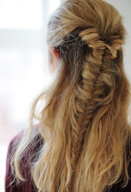 Messy Fishtail Braid