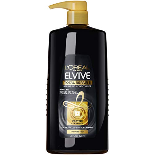 L'Oreal Paris Elvive Total Repair 5 Repairing Conditioner for Damaged Hair Conditioner with Protein and Ceramide for Strong Silky Shiny Healthy Renewed Hair 28 Fl Oz