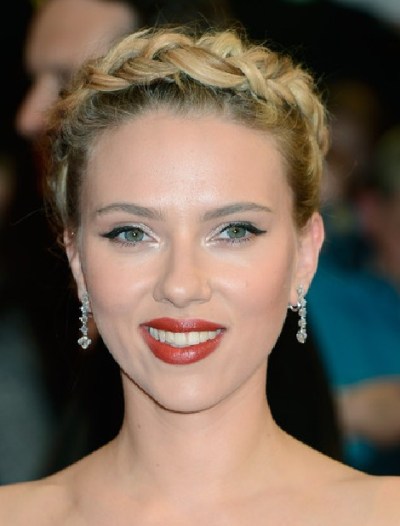 Scarlett Johansson Braided Updo