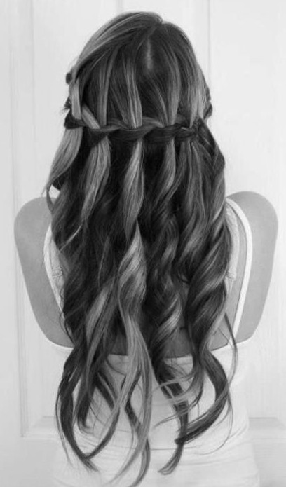 Cute Waterfall Braid Hair