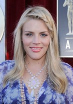 Long Blond Hairstyle with Braided Bangs - Busy Philipps Hairstyles