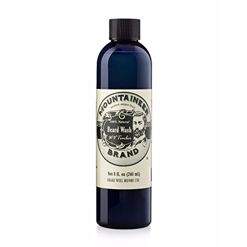 Beard Wash by Mountaineer Brand (8oz) | WV Timber Scent (Cedarwood/Fir Needle) | Premium 100% Natural Beard Shampoo