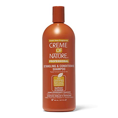 Creme of Nature Detangling Conditioning Shampoo for Normal Hair, Sunflower and Coconut, 32 Ounce