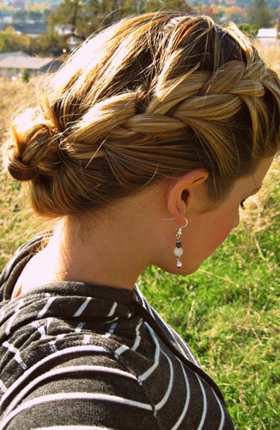 Side View of French Braid