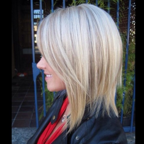 Short straight bob haircut for thick hair