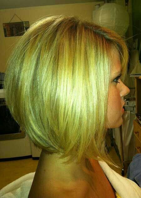 Cute Angled Bob Hairstyle for Girls