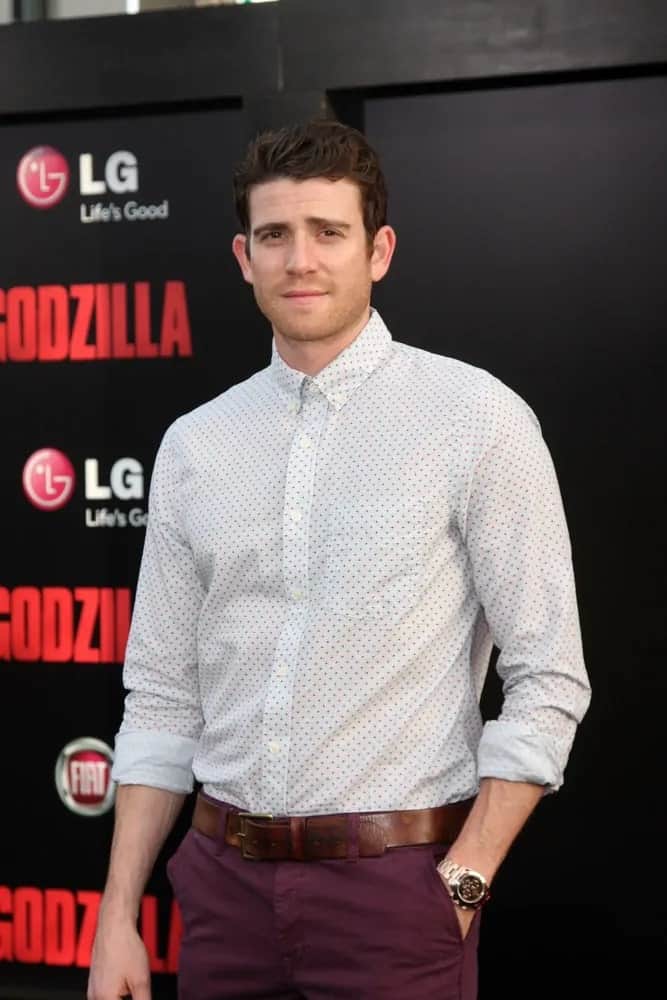 The handsome actor Bryan Greenberg rocked some spiked quiff to his short dark brown hair when he attended the "Godzilla" premier at Dolby Theater last May 8, 2014 in Los Angeles, CA.