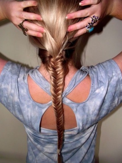 Fishtail Braid Hairstyle for Girls