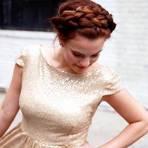 20 Lovely Milkmaid Braid Hairstyle Designs