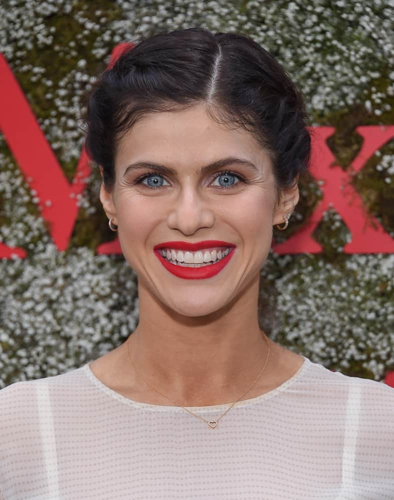 Alexandra Daddario arrives for the InStyle Max Mara Women In Film Celebration on June 11, 2019 in Hollywood, CA.