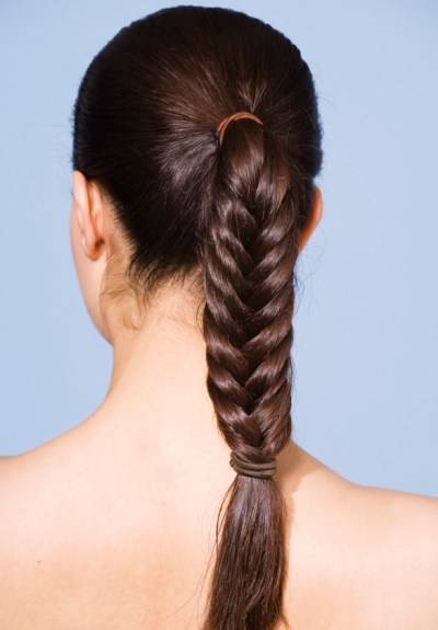 Herringbone braid hairstyle