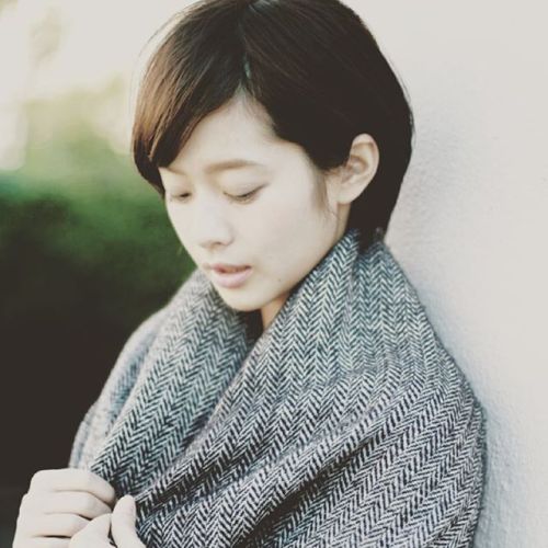 Cute short Japanese bob hairstyle for girls