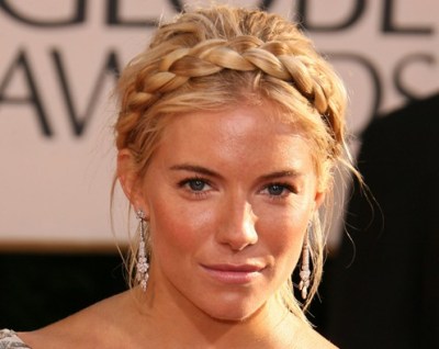 Celebrity Milkmaid Braids Hairstyle