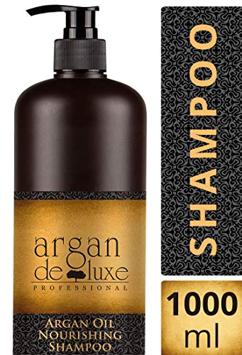 Argan Deluxe Professional Argan Oil Nourishing Shampoo, liter size (33.8 Oz.)