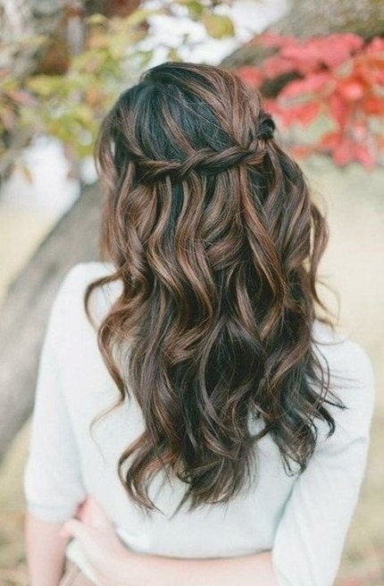 Chic Waterfall Braid Hairstyle