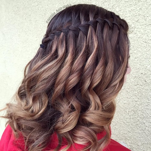 20 Ultra-pretty Waterfall Hairstyles