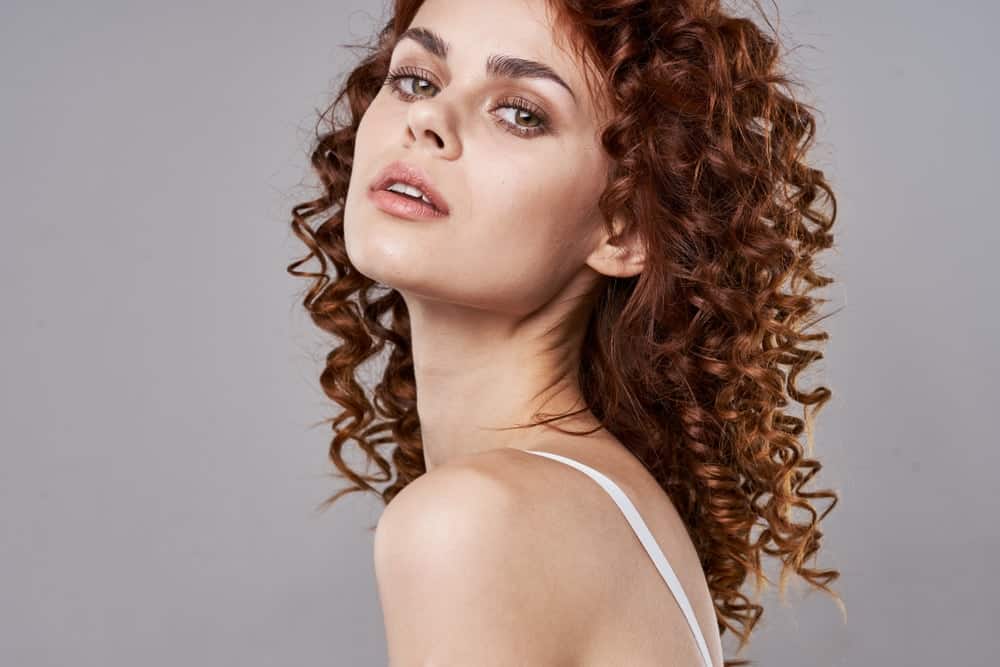 Woman sporting multi-textured perm.