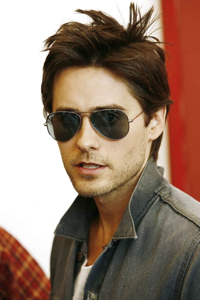 On September 11, 2009, the actor attended the ' Mr. Nobody ' photo-call during the 66th Venice Film Festival with dark short hair styled with long spikes.