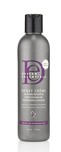 Design Essentials Honey Crème Moisture Retention Ultra Detangling Super Moisturizing Shampoo-8oz.